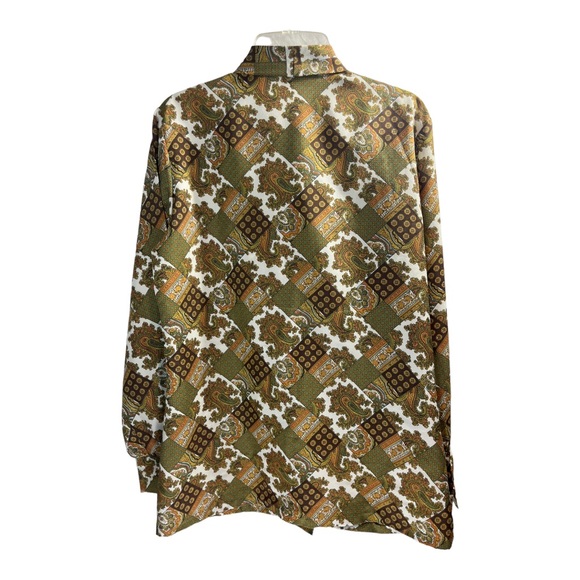 Vintage 60/70’s Patchwork Print Blouse - Picture 3 of 8